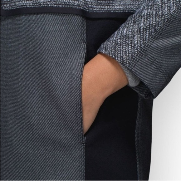 Lululemon Car Coat Black Gray Luon Snap Front Long Jacket Size Small - Picture 11 of 16